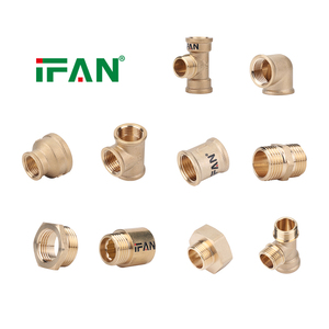 IFAN ISO 15874 Raccords en laiton forgés coudes, tés, raccords égaux et réducteurs 1/2"-2" pour plomberie - Product Image 1