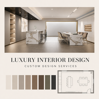 Service de design d'intérieur personnalisé pour salons de maisons modernes avec visualisation 3D