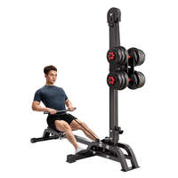 Máquina de Remo Multifuncional Plegable y Ajustable, Equipo de Gimnasio en Casa para Hombres, Pérdida de Grasa y Entrenamiento Muscular