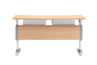 Ensemble de bureau d'écolier individuel : Tables et chaises d'école contemporaines, bureau d'écolier avec étagère et chaise