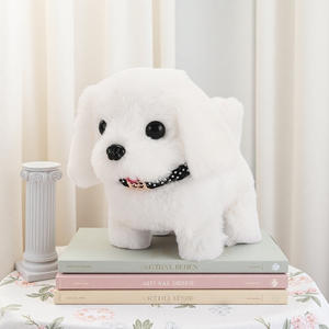 BELO TEMPO Jouet en peluche électrique créatif et amusant, chiot qui <span class=keywords><strong>aboie</strong></span>, cadeau d'anniversaire pour enfants, peluche super douce et mignonne pour le plaisir - Product Image 5