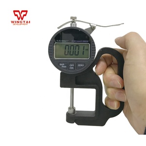 BY04 Mikrometer Digitales Dicken messgerät BY04 <span class=keywords><strong>0</strong></span>-<span class=keywords><strong>25mm</strong></span>, <span class=keywords><strong>0</strong></span>,001mm,30mm für PVC-Folie, Kunststoff, Papier, Gummi - Product Image 6