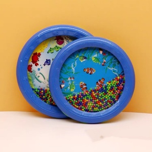 Wholesale Orff Percussion Instrument Portable 7 Inch 17.5 CM Inch Plastic Ocean Wave <b>Drum</b> Musical Instrument Ocean <b>Drum</b> - Product Image 2