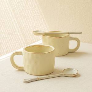 Taza de Café de Cerámica con Diseño Floral Vintage y <span class=keywords><strong>Cuchara</strong></span> para Remover Hecha a Mano, para el Hogar, Té de la Tarde Elegante y Regalos - Product Image 1