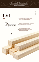 Fábrica China, Proveedor Chino, Madera LVL 2x4, Madera para Paletas, Viga Estructural LVL para Construcción y Edificación