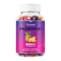 Gummies Probiotiques Marque Blanche 5 Milliards UFC Sans Sucre Complément Alimentaire pour la Santé Digestive Adultes & Enfants 60 Unités