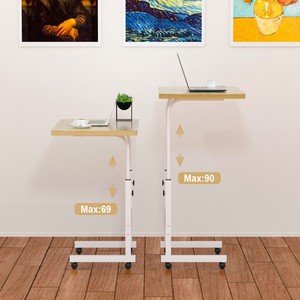Table de chevet créative moderne à hauteur réglable <span class=keywords><strong>bureau</strong></span> d'ordinateur avec canapé <span class=keywords><strong>plateau</strong></span> de télévision pour ordinateur portable pour usage domestique chambre à coucher - Product Image 5