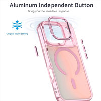 Kedatangan Baru Casing Ponsel Magnetik Bingkai Warna Transparan Bergradasi Akrilik TPU Modis untuk Iphone 17 Pro Max.