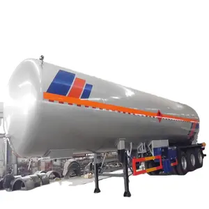 Factory Cost ASME ISO Pressure Vessel LPG Gas Transporter Trailer Cryogenic Liquid Argon LOX/LIN/Lar/LNG LPG Trailer For Sale