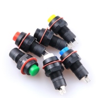Interruptor de Botón DS-211 DS-213, Orificio de 10 mm, Autoblocante, Sin Bloqueo, Botón de Reinicio, Interruptor de Tecla