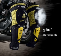 Genouillères et coudières longues VEMAR pour moto, équipement de protection pour la conduite, sports de plein air, motocross, protection des genoux pour moto