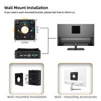 Intel Celeron J4125 N2940 N5095 Quad Core Mini Pc Desktop 8G Ram 128Gb Ssd Win10 Linux Ubuntu Pfsense Fanless Industrial Mini Pc