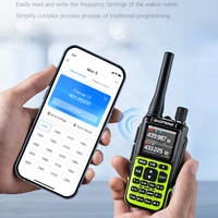 Radio HT Baofeng Mini-5R Dual-Band Warna-warni 2/5 Watt Analog Sport Walkie Talkie dengan Pemrograman Telepon FCC