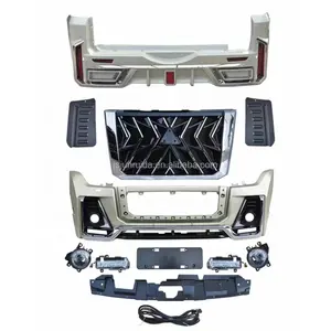 Kit bodi Kit konversi lebar Facelift Bumper depan mobil terbaru untuk Mitsubishi Pajero