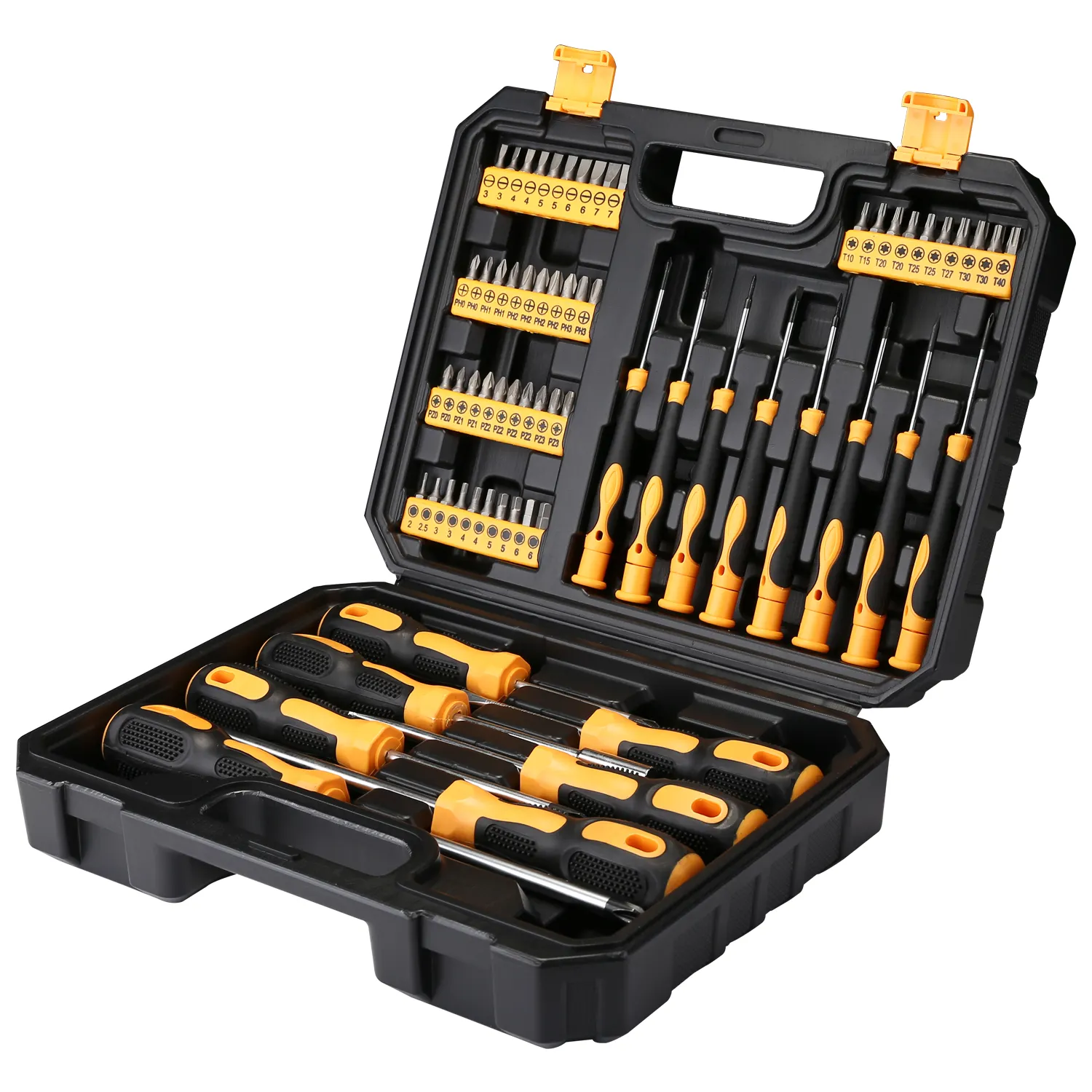 DEKO DKMT65 Repair Kits Box Insulated Screwdriver Tool Set For Household Appliance Repairing 65pcs Screw Bit Set
