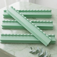 Supports magnétiques pour tuiles de Mahjong en bois, lot de 4, personnalisables (couleur, épaisseur, forme), emballage en boîte, bord ondulé festonné