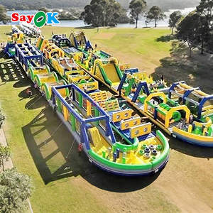 Sayok carrera de obstáculos inflable de grado comercial carrera de obstáculos inflable 5K carrera de obstáculos inflable para adultos - Product Image 1