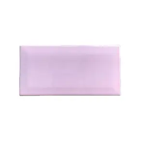 Blanc-3x6-métro-carreaux de céramique couleur rose 75x150mm, 7,5x15cm