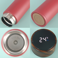Gobelet thermique double isolation numérique sous vide 320ml Bouteille d'eau intelligente en acier inoxydable avec affichage de la température par LED