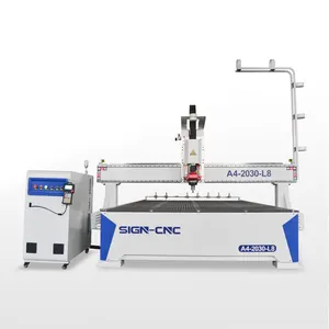 Woodworking Machinery SIGN A4-2030-L8 CNC Router for wood woodworking CNC Carving Machine for sale