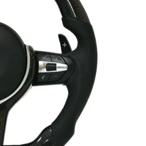 Adecuado para Kit de carrocería de coche de fibra de carbono de carreras de alta calidad <span class=keywords><strong>Volante</strong></span> de cuero Compatible con <span class=keywords><strong>BMW</strong></span> F30 3 Series F10 5 Series Otros modelos - Product Image 3