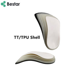 Bestar usine de gros <span class=keywords><strong>semelles</strong></span> intérieures en tpu coque en plastique et support de voûte plantaire thermomoulable 3/4 coque orthétique pour fabrication sur mesure - Product Image 1
