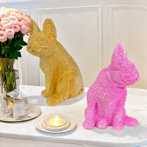 Light Luxury Sprinkled Gold <b>Building</b> <b>Block</b> Sitting Style Bucket Ornament Creative Home Decoration Epoxy Resin Sculpted Folk Art - Product Image 4