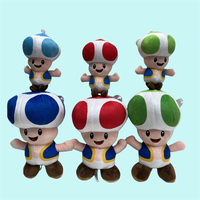 Vente en gros de jouets en peluche Super Mario de 4 à 8 pouces, porte-clés en peluche créatifs, poupées pour machines à griffes, cadeaux d'anniversaire pour enfants