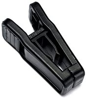 Clips de suspension en plastique robustes à pince pour cintres fins – Noirs