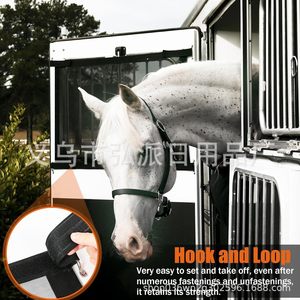 Malla de poliéster negra para remolque de caballos, 66x5789mm, fácil instalación, control de mosquitos e insectos, protección. - Product Image 4