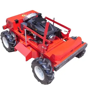 9HP Mini Gasoline Remote Control Robot Lawn Mower Mini ATV Wheel Slope Mower Electric Lawn Mover