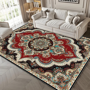 Tapis en cachemire synthétique ultra doux, fabriqué à la machine, imprimé sur mesure, design persan classique, pour la vente en gros, enfants, familles - Product Image 2