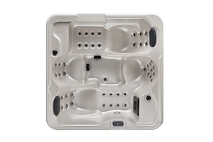 อ่างอาบน้ำแบบมีฟังก์ชันนวด4คนอ่างอาบน้ำร้อนพร้อมระบบ Balboa กลางแจ้ง - Product Image 2