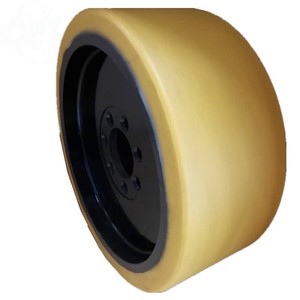 BT 400x150/160-80 mm  RRE180 RRE200 ドライブホイール BT部品番号 238970 ソリッドポリウレタン バルコラン ドライブトラクションホイール - Product Image 1