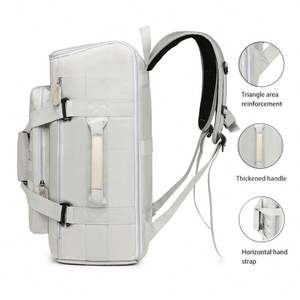 Mochila de Viaje de Nailon Impermeable de Gran Capacidad con Múltiples Bolsillos y Logotipo Personalizado, Mochila Deportiva Casual de Senderismo Impermeable a la Moda - Product Image 3