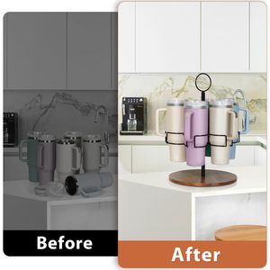 Organizador de tazas Stanley de 40 oz con mango extraíble, organizador de vaso giratorio de 6 ranuras para Stanley Simple Modern Yeti - Product Image 6