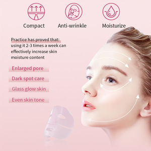 Mascarilla Facial de Gel Transparente Rosa Intenso, Hidratante, con Colágeno, Sensación Acuática, para Comercio Exterior - Product Image 2