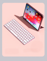 Keyboard Komputer Kantor Nirkabel Ultra Tipis 2.4G Bluetooth Isi Ulang Grosir
