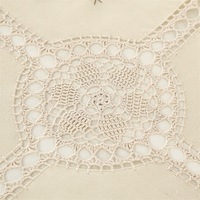 Nappe élégante brodée florale, anti-poussière, en dentelle, pour la maison, la cuisine, les fêtes et la décoration de mariage
