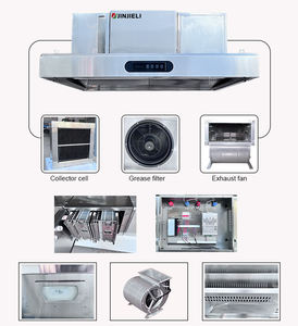 Iso מטבח מסחרי קטן טווח אוורור 201 נירוסטה פליטה מכסה מכסה המנוע לשימוש המסעדה - Product Image 3