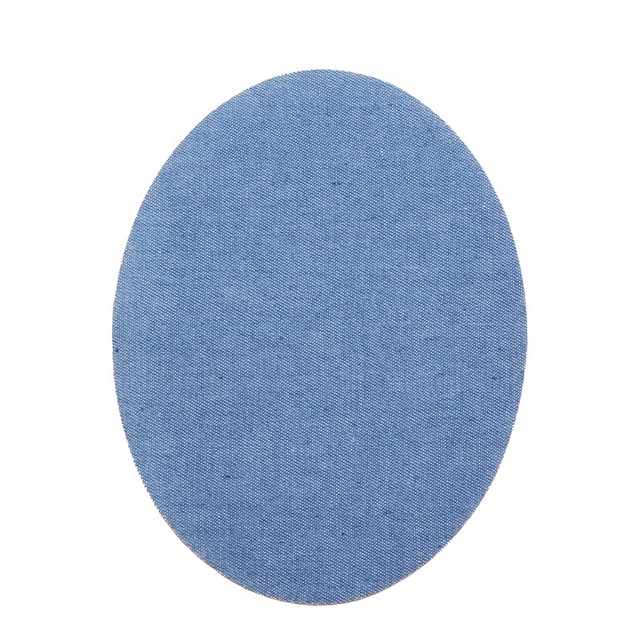 Vintage Men's Denim Elbow Patches Woven Fabric Nickel-Free Sustainable Iron-On Patch for Clothes Repair DIY