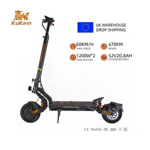 Scooter Eléctrico Kukirin Versión 2026 con Doble Motor para Adultos, 60KM/H, Envío desde Reino Unido - Product Image 2