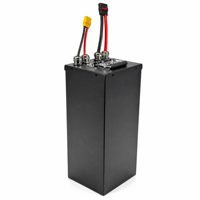 Batterie au lithium personnalisée 60V 40Ah 300A 16S10P avec boîtier métallique pour vélo électrique tout-terrain, aventures et loisirs en plein air