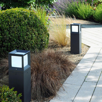 Borne lumineuse LED extérieure en aluminium IP65 étanche, alimentée par courant alternatif, pour allée, jardin, pelouse, usage extérieur