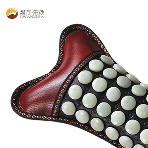 Coussin chauffant pour le cou en jade et tourmaline en forme d'os Jiwan Lejia, pour massage thermique et bien-être en spa - Product Image 3