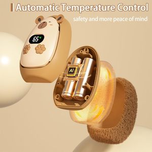Winter Gift Digital Display Electric Portable <b>Hand</b> <b>Warmers</b> Plush Animal Design USB Rechargeable <b>Hand</b> <b>Warmers</b> - Product Image 3