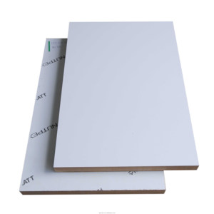 4x9 18 mét siêu Matte <span class=keywords><strong>MDF</strong></span> Pet Mật độ trung bình nhiều lớp Fibreboard Matt Trắng Pet <span class=keywords><strong>MDF</strong></span> <span class=keywords><strong>Sheets</strong></span> - Product Image 1