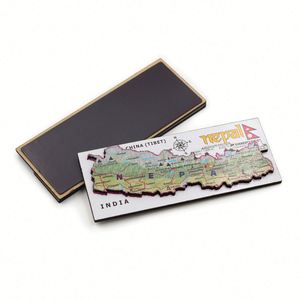 Customized Nepal Souvenirs 3D Mdf <b>Fridge</b> Rectangle Shape Tourist Souvenir Refrigerator Magnet - Product Image 6