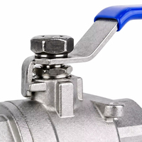 Vanne à boisseau sphérique manuelle XZ 304 en acier inoxydable avec filetage NPT 1/2 po 1000 WOG OEM