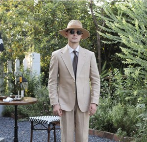 Stile italiano vecchio stile <span class=keywords><strong>bianco</strong></span> estate traspirante Casual in <span class=keywords><strong>lino</strong></span> 100% mezza foderato monopetto 2 pezzi <span class=keywords><strong>abito</strong></span> da <span class=keywords><strong>uomo</strong></span> - Product Image 4